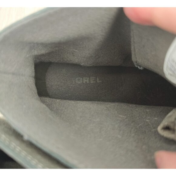 Sorel Toronto Olive Taupe Suede Leather Lace Up Wedge Above Ankle Boots 9.5 - Picture 12 of 13